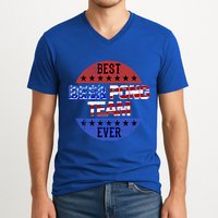 Beer Pong Team Player Independence Day Patriotic Usa Flag Gift V-Neck T-Shirt