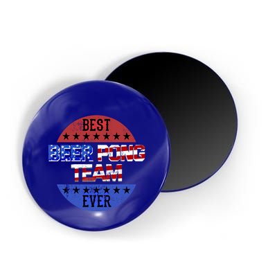 Beer Pong Team Player Independence Day Patriotic Usa Flag Gift Magnet