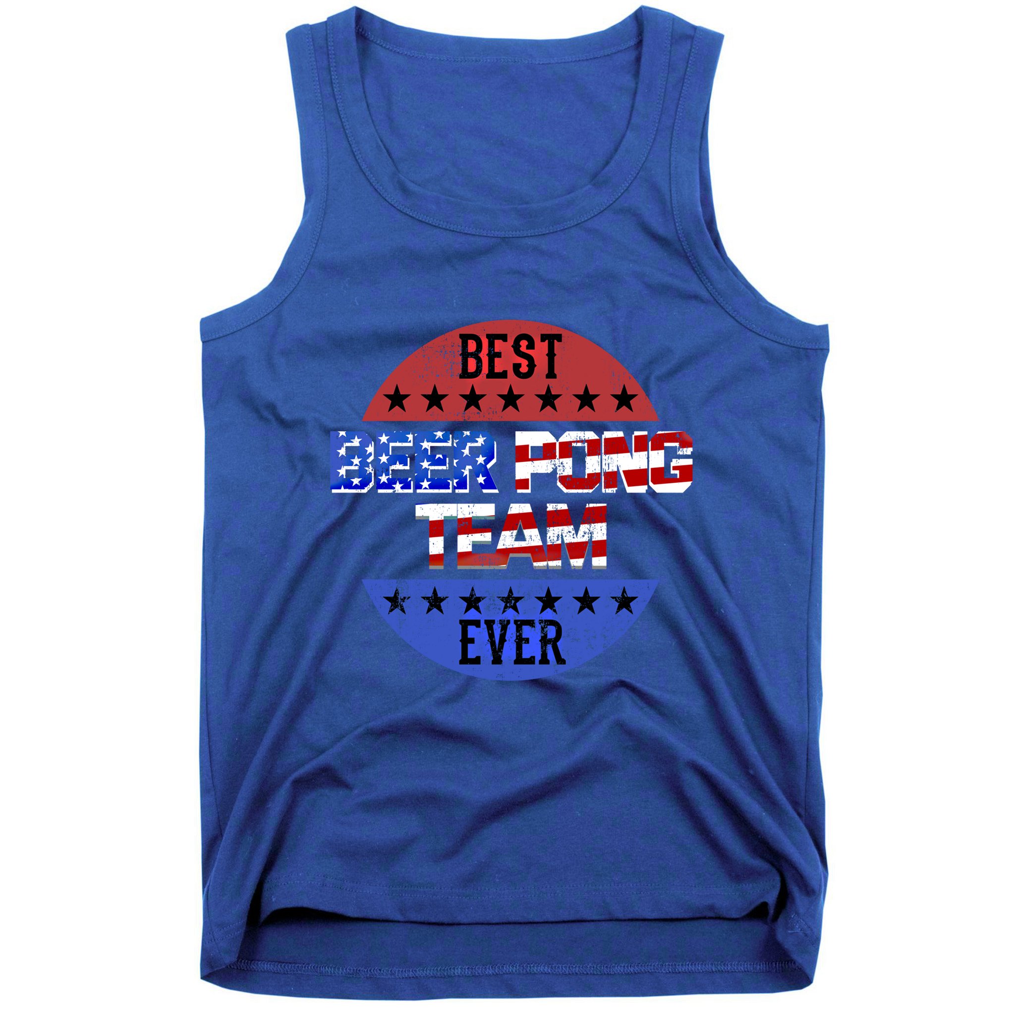 Beer Pong Team Player Independence Day Patriotic Usa Flag Gift Tank Top
