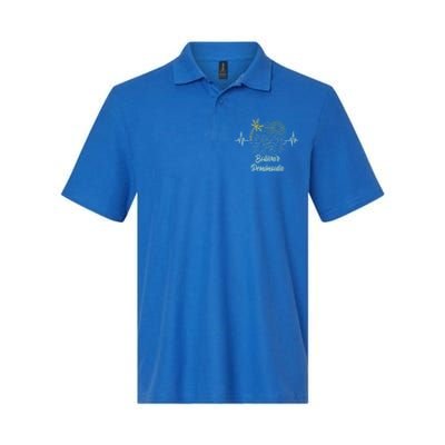 Bolivar Peninsula Texas Heartbeat Surfing Surfer Gift Softstyle Adult Sport Polo