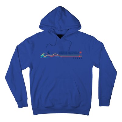 Bolivar Peninsula Texas Vintage Surfboarder Gift Hoodie