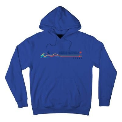 Bolivar Peninsula Texas Vintage Surfboarder Gift Tall Hoodie