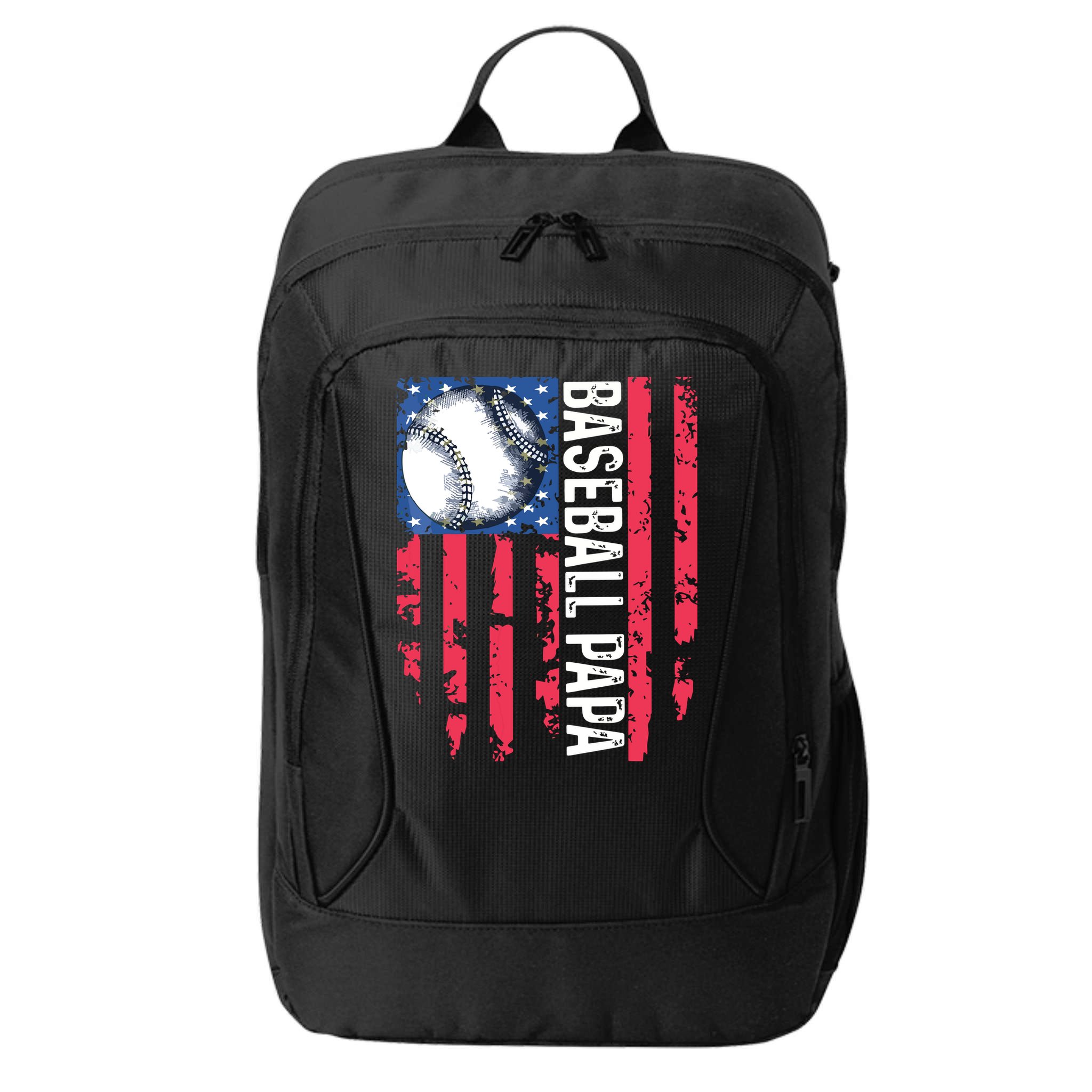 Baseball Papa Tee Coach Fathers Day City Backpack
