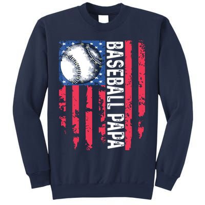 Baseball Papa Tee Coach Fathers Day Sweatshirt
