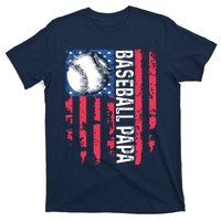 Baseball Papa Tee Coach Fathers Day T-Shirt