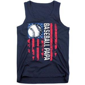 Baseball Papa Tee Coach Fathers Day Tank Top