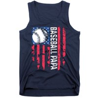 Baseball Papa Tee Coach Fathers Day Tank Top