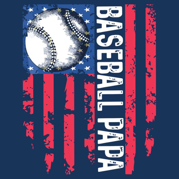 Baseball Papa Tee Coach Fathers Day Womens T-Shirt