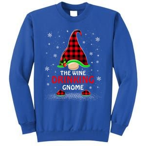 Buffalo Plaid The Wine Ing Gnome Christmas Pajama Cool Gift Sweatshirt