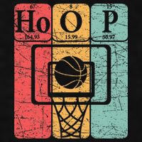 Basketball Periodic Table Elements Science Nerd Basketballer Ladies PosiCharge Tri-Blend Wicking Tank