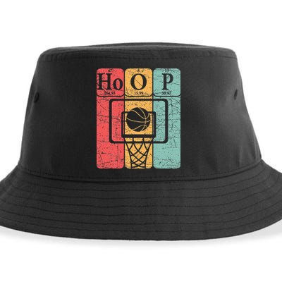 Basketball Periodic Table Elements Science Nerd Basketballer Sustainable Bucket Hat