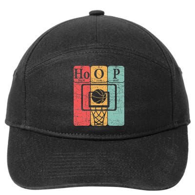 Basketball Periodic Table Elements Science Nerd Basketballer 7-Panel Snapback Hat