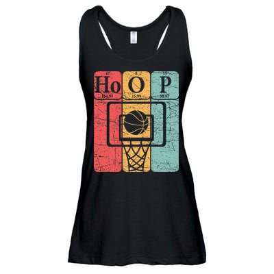 Basketball Periodic Table Elements Science Nerd Basketballer Ladies Essential Flowy Tank