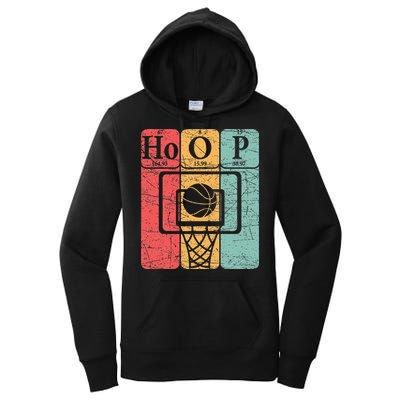 Basketball Periodic Table Elements Science Nerd Basketballer Women's Pullover Hoodie