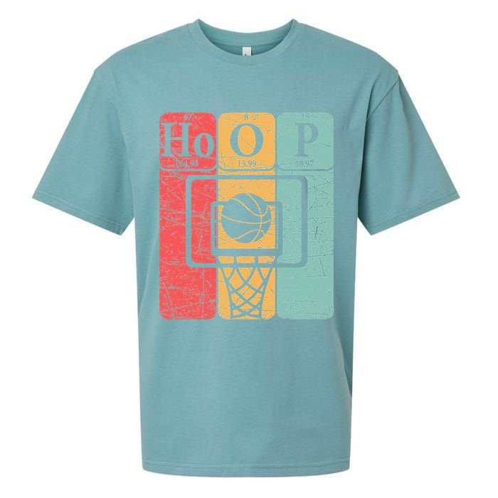 Basketball Periodic Table Elements Science Nerd Basketballer Sueded Cloud Jersey T-Shirt