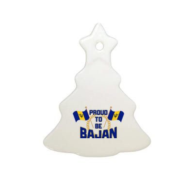 Barbados Proud To Be Bajan Ceramic Tree Ornament