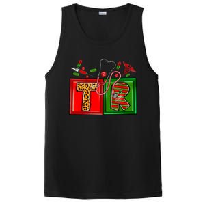 Buffalo Plaid Tr Nurse Christmas Stethoscope Xmas Pajama Gift PosiCharge Competitor Tank