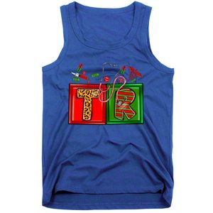 Buffalo Plaid Tr Nurse Christmas Stethoscope Xmas Pajama Gift Tank Top