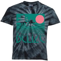 Belize Palm Trees Surf Vintage Retro Souvenir Kids Tie-Dye T-Shirt