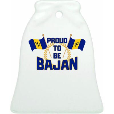 Barbados Proud To Be Bajan Ceramic Bell Ornament