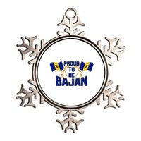 Barbados Proud To Be Bajan Metallic Star Ornament