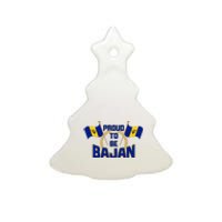 Barbados Proud To Be Bajan Ceramic Tree Ornament