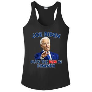 Biden Puts The Dem In Dementia Ladies PosiCharge Competitor Racerback Tank