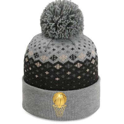 Basketball Player Trophy Game Coach Sports Lover The Baniff Cuffed Pom Beanie