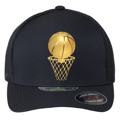 Basketball Player Trophy Game Coach Sports Lover Flexfit Unipanel Trucker Cap