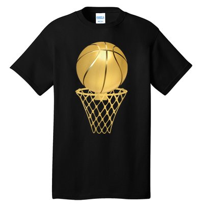 Basketball Player Trophy Game Coach Sports Lover Tall T-Shirt