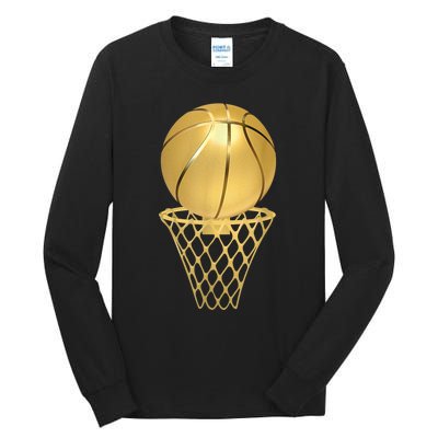 Basketball Player Trophy Game Coach Sports Lover Tall Long Sleeve T-Shirt