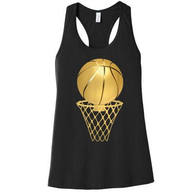 Basketball Player Trophy Game Coach Sports Lover Women's Racerback Tank