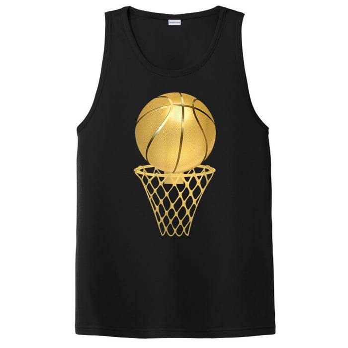 Basketball Player Trophy Game Coach Sports Lover PosiCharge Competitor Tank