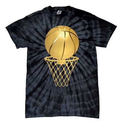 Basketball Player Trophy Game Coach Sports Lover Tie-Dye T-Shirt