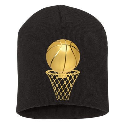 Basketball Player Trophy Game Coach Sports Lover Short Acrylic Beanie