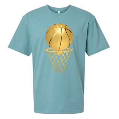 Basketball Player Trophy Game Coach Sports Lover Sueded Cloud Jersey T-Shirt