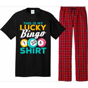 Bingo Player This Is My Lucky Bingo Funny Bingo Pajama Set