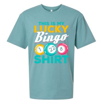 Bingo Player This Is My Lucky Bingo Funny Bingo Sueded Cloud Jersey T-Shirt