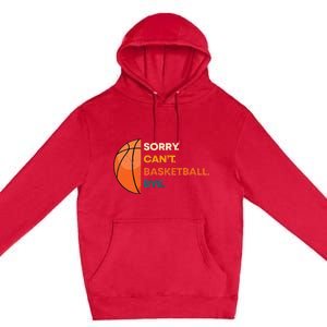 Basketball Player Team Sport Hoop Ball Game Guard Forward Premium Pullover Hoodie