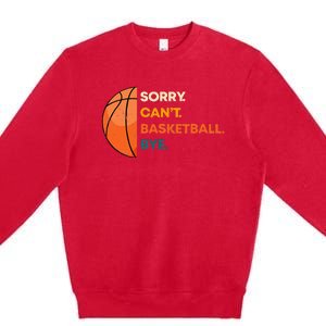 Basketball Player Team Sport Hoop Ball Game Guard Forward Premium Crewneck Sweatshirt