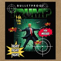 Bullet Proof Trump You Missed Comic Book Cotton Canvas Backpack