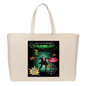 Bullet Proof Trump You Missed Comic Book Cotton Canvas Jumbo Tote