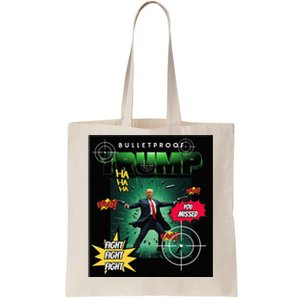 Bullet Proof Trump You Missed Comic Book Tote Bag