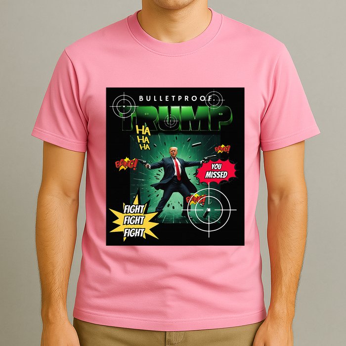 Bullet Proof Trump You Missed Comic Book T-Shirt