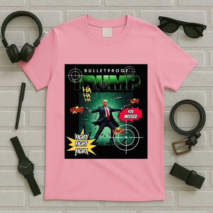 Bullet Proof Trump You Missed Comic Book T-Shirt