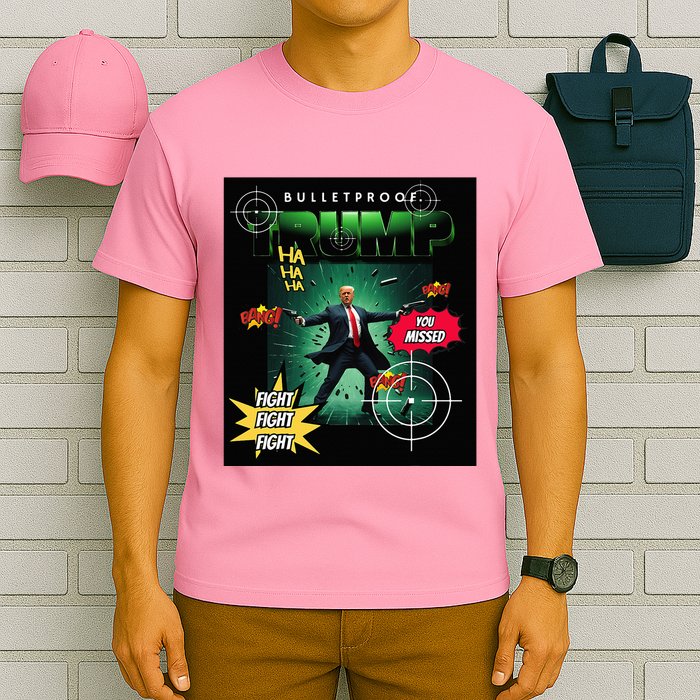 Bullet Proof Trump You Missed Comic Book T-Shirt
