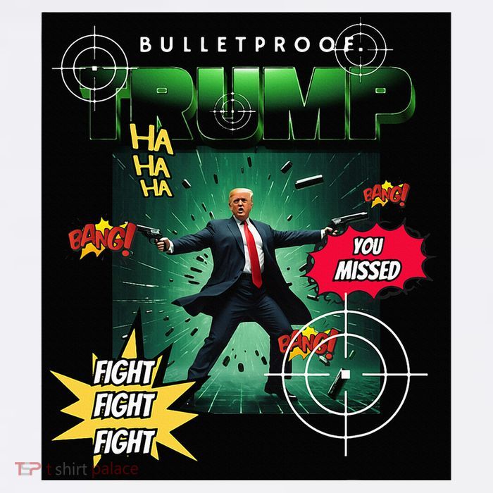 Bullet Proof Trump You Missed Comic Book Tank Top