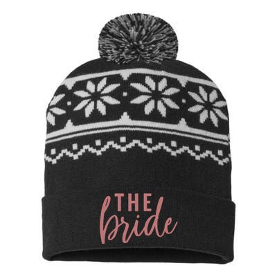 Bachelorette Party The Bride USA-Made Snowflake Beanie