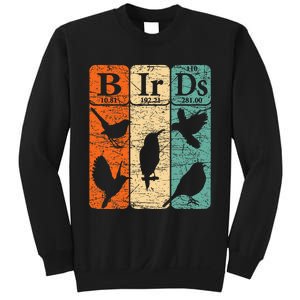 Birds Periodic Table Elements Birdwatching Ornithology Sweatshirt