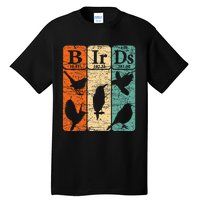 Birds Periodic Table Elements Birdwatching Ornithology Tall T-Shirt